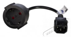 Akyga AK-PC-10A 15cm Schuko CEE 7/4 - IEC C14 adapter Háztartás / Otthon / Kültér - Világítás / elektromosság - Hálózati elosztó / hosszabbító / adapter - 434638