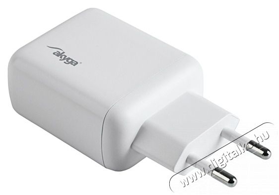 Akyga AK-CH-19 2x USB-C PD 5-12V / max. 3A 40W Quick Charge 3.0 gyorst&ouml;ltő Akkuk &eacute;s t&ouml;ltők - Li-ion akkumul&aacute;tor &eacute;s t&ouml;ltő (gy&aacute;ri) - T&ouml;ltő / h&aacute;l&oacute;zati adapter - 500194