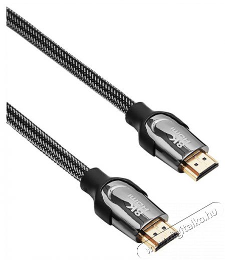 Akyga AK-HD-15S 1,5m árnyékolt v2.1 HDMI kábel Tv kiegészítők - Kábel / csatlakozó - Hdmi kábel - 500198