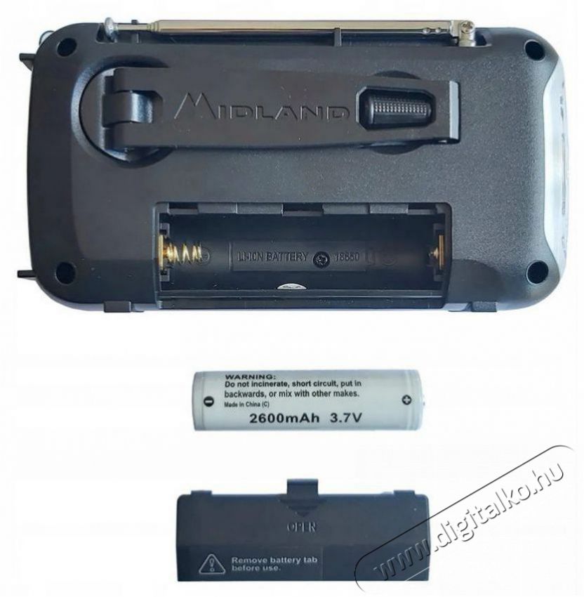 ALAN Midland ER100 V&eacute;szhelyzeti r&aacute;di&oacute;, 2600 mAh Audio-Video / Hifi / Multim&eacute;dia - R&aacute;di&oacute; / &oacute;r&aacute;s r&aacute;di&oacute; - Hordozhat&oacute;, zseb-, t&aacute;ska r&aacute;di&oacute; - 524092