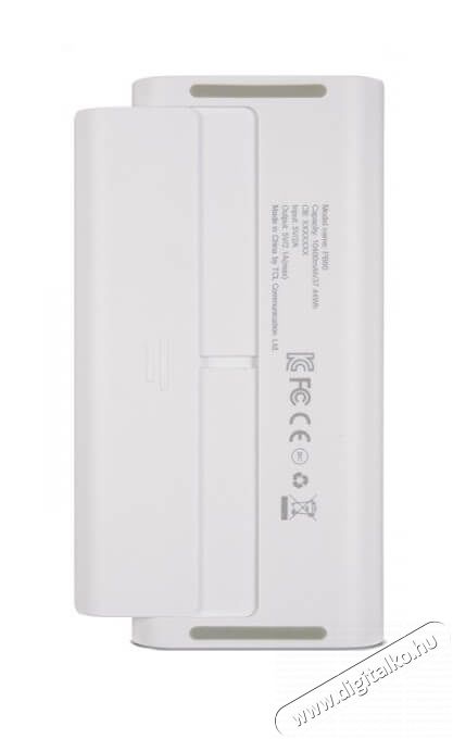 Alcatel PB80 Power Base powerbank 10400mAh - fehér Mobil / Kommunikáció / Smart - Powerbank / Külső akkumulátor és töltő - 341233