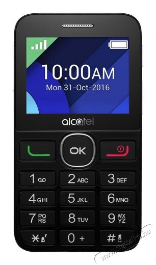 Alcatel 2008G mobiltelefon - fekete/fehér Mobil / Kommunikáció / Smart - Klasszikus / Mobiltelefon időseknek - 323848