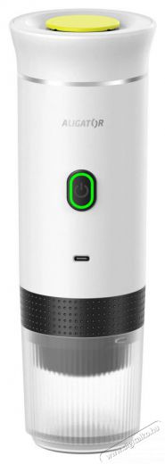 Aligator PortaCaffé hordozható elektromos kávéfőző espressohoz, 3 az 1-ben, fehér Konyhai termékek - Kávéfőző / kávéörlő / kiegészítő - Kapszulás / podos kávéfőző - 524101