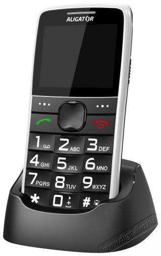 Aligator A675 Senior feh&eacute;r Mobil / Kommunik&aacute;ci&oacute; / Smart - Klasszikus / Mobiltelefon időseknek - 526791