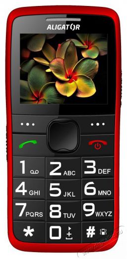 Aligator A675 Senior piros Mobil / Kommunikáció / Smart - Klasszikus / Mobiltelefon időseknek - 526794