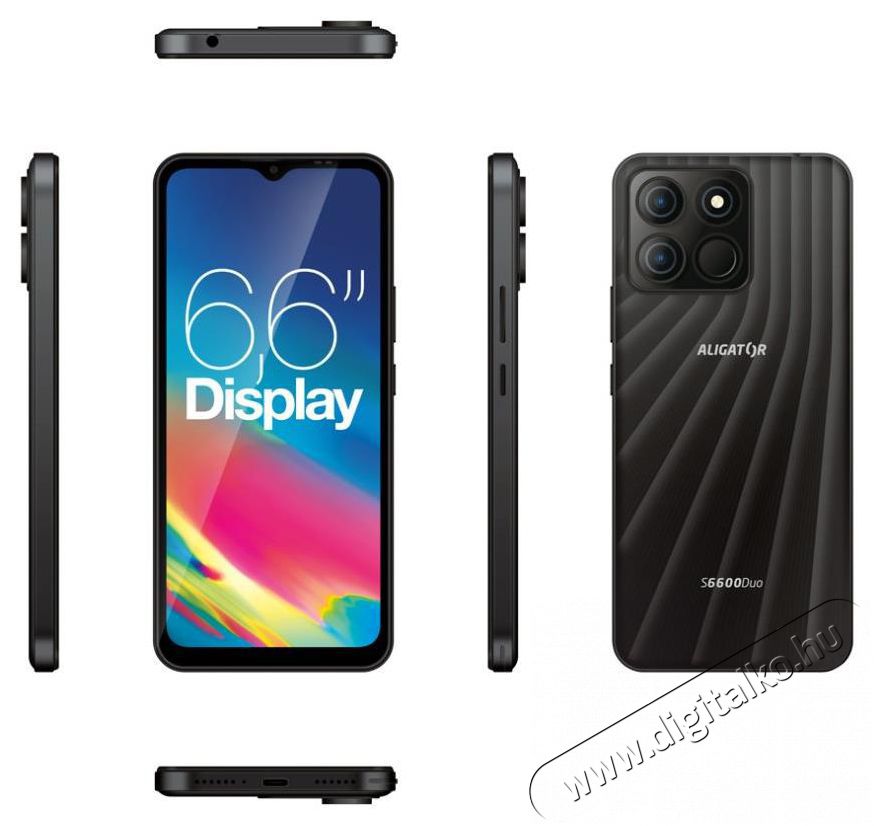 Aligator S6600 Duo 4GB/64GB fekete Mobil / Kommunik&aacute;ci&oacute; / Smart - Okostelefon - Android - 526803