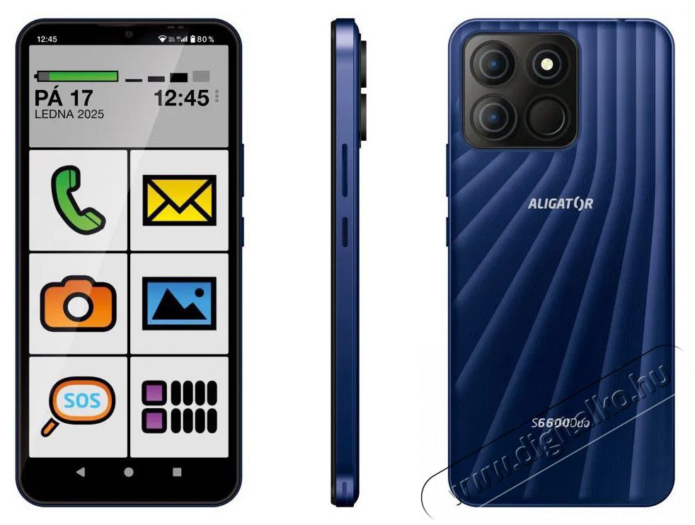 Aligator S6600 SENIOR k&eacute;k Mobil / Kommunik&aacute;ci&oacute; / Smart - Okostelefon - Android - 526813