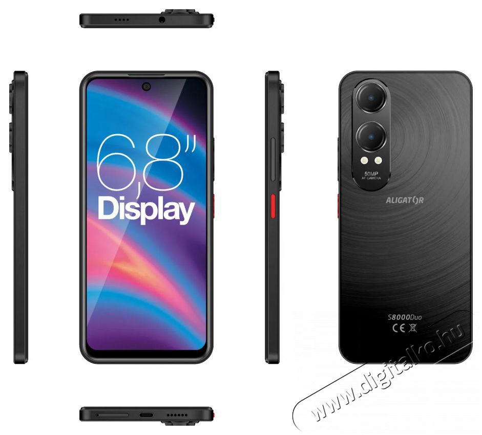 Aligator S8000 SENIOR 4GB/128GB fekete Mobil / Kommunik&aacute;ci&oacute; / Smart - Okostelefon - Android - 526811