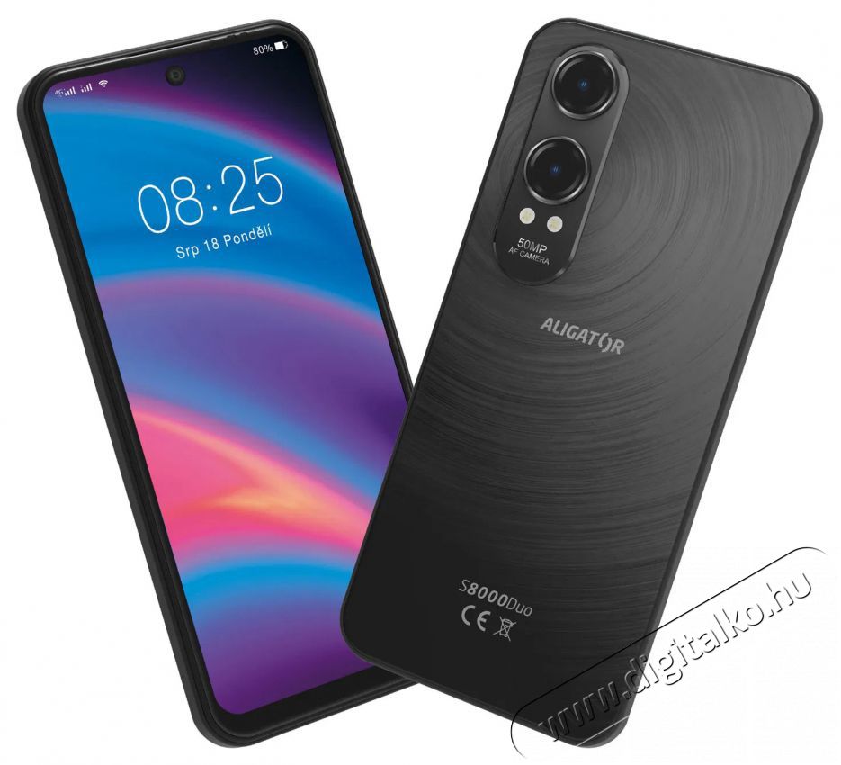 Aligator S8000 SENIOR 4GB/128GB fekete Mobil / Kommunik&aacute;ci&oacute; / Smart - Okostelefon - Android - 526811