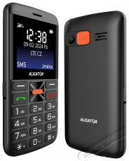 Aligator A910 Senior fekete + töltőállvány Mobil / Kommunikáció / Smart - Klasszikus / Mobiltelefon időseknek - 526795