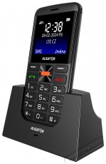 Aligator A910 Senior fekete + töltőállvány Mobil / Kommunikáció / Smart - Klasszikus / Mobiltelefon időseknek - 526795
