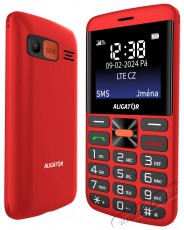 Aligator A910 Senior piros + töltőállvány - Mobil / Kommunikáció / Smart - Klasszikus / Mobiltelefon időseknek - 526796