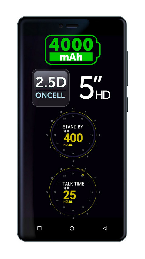 Allview P8 Energy okostelefon - fekete Mobil / Kommunikáció / Smart - Okostelefon - Android - 307729