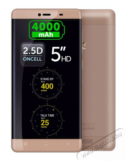 Allview P8 Energy okostelefon - arany Mobil / Kommunikáció / Smart - Okostelefon - Android - 307730