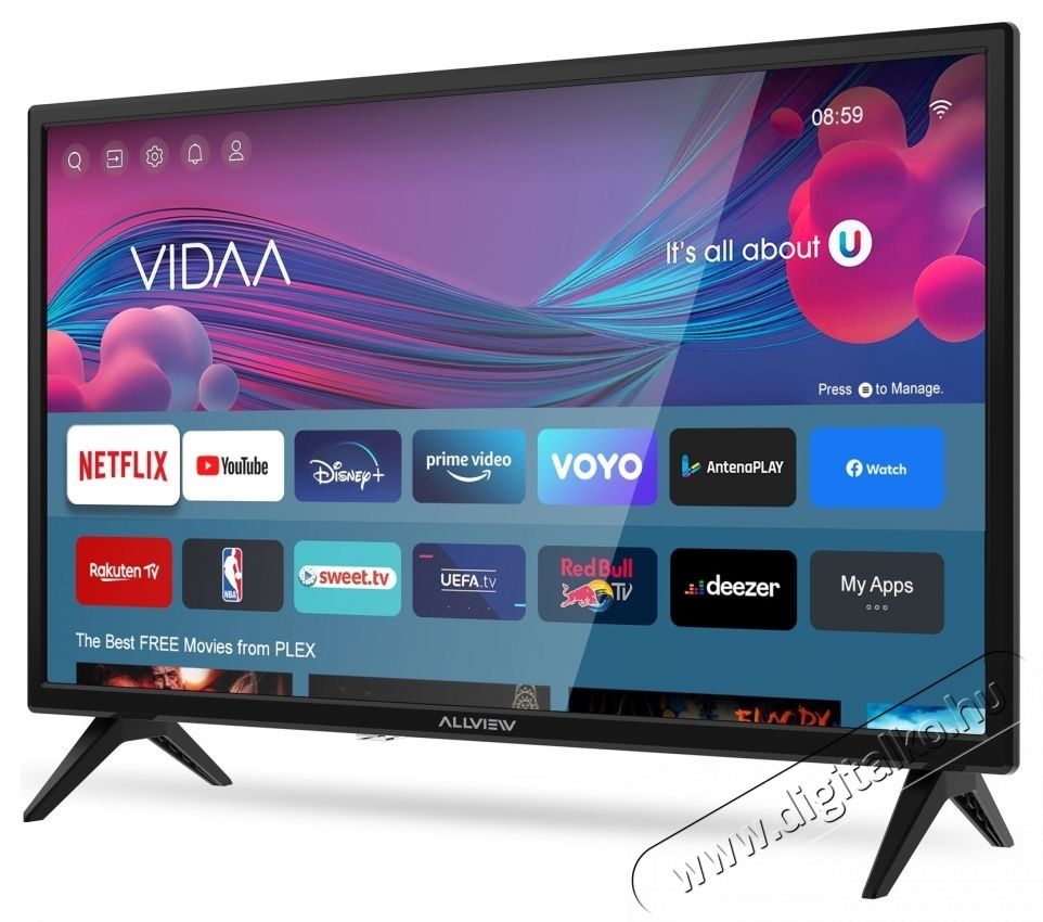 Allview 24iPlay6000-H LED telev&iacute;zi&oacute;, 60 cm, Smart, HD Telev&iacute;zi&oacute;k - LED telev&iacute;zi&oacute; - 720p HD Ready felbont&aacute;s&uacute; - 534811
