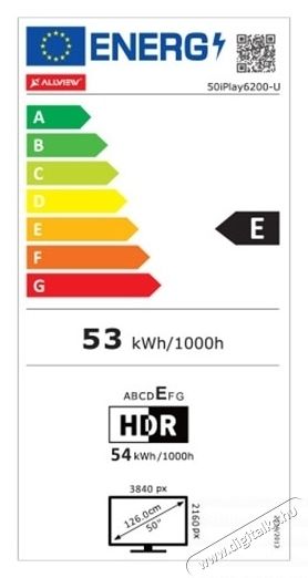 Allview 50iPlay6200-U LED Smart telev&iacute;zi&oacute;, 126 cm, 4K Ultra HD Telev&iacute;zi&oacute;k - LED telev&iacute;zi&oacute; - UHD 4K felbont&aacute;s&uacute; - 534812