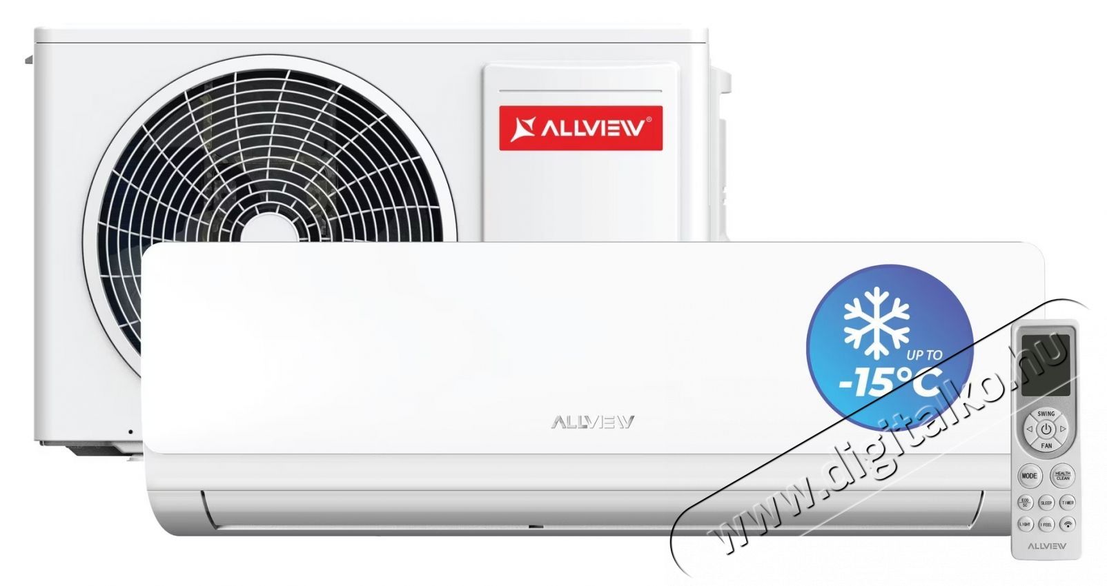 Allview PRO 12000 BTU WI-FI kl&iacute;ma, A++/A+ energiaoszt&aacute;ly, plazma, UV, alv&oacute; m&oacute;d, Eco m&oacute;d, Sensy 12 PRO, feh&eacute;r H&aacute;ztart&aacute;s / Otthon / K&uuml;lt&eacute;r - Ventil&aacute;tor / L&eacute;gkondicion&aacute;l&oacute; - Split kl&iacute;ma - 535955