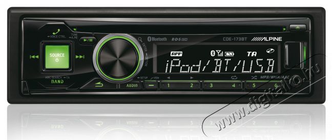 Alpine CDE-173BT CD-rádió / USB lejátszó fejegység Bluetooth kihangosítóval Autóhifi / Autó felszerelés - Autórádió fejegység - Autórádió fejegység - 272479