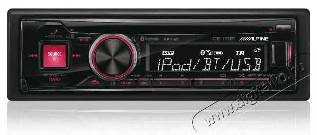 Alpine CDE-173BT CD-rádió / USB lejátszó fejegység Bluetooth kihangosítóval Autóhifi / Autó felszerelés - Autórádió fejegység - Autórádió fejegység - 272479