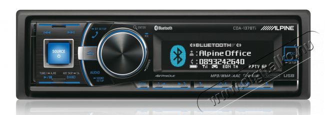 Alpine CDA-137BT CD-rádió / USB / iPod vezérlő/lejátszó Autóhifi / Autó felszerelés - Autórádió fejegység - Autórádió fejegység - 292432