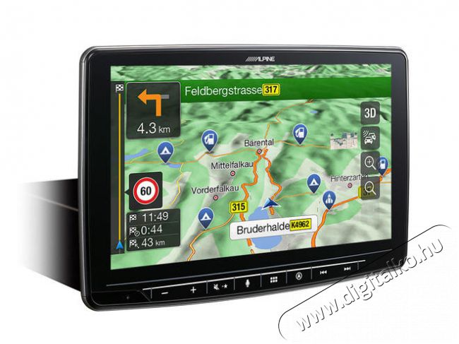 Alpine INE-F904DC Navigációs rendszer Autóhifi / Autó felszerelés - GPS navigáció - GPS navigáció - 355362