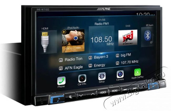 Alpine INE-W710D multimédiás fejegység Újdonságok - Új termékek - 332295