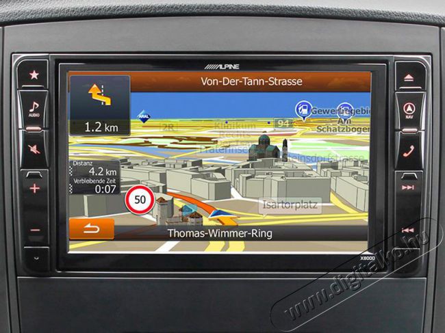 Alpine X800D-V447 navigációs rendszer Autóhifi / Autó felszerelés - GPS navigáció - GPS navigáció - 296274