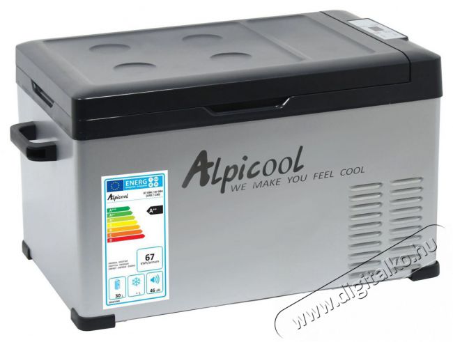 Alpicool Hűtőláda kompresszorral 30 l 230/24/12V -20°C Konyhai termékek - Hűtő, fagyasztó (szabadonálló) - Hordozható hűtőtáska - 523582