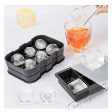 Alum Szilikon jégkockaforma 2 az 1-ben – kockák + gömbök Konyhai termékek - Konyhai eszköz - Egyéb konyhai eszköz - 529230