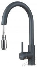 Alveus Delos csaptelep, kih&uacute;zhat&oacute; fej, zuhany, ker&aacute;miapatron, Fekete Konyhai term&eacute;kek - Mosogat&oacute; - Mosogat&oacute; csaptelep - 535962