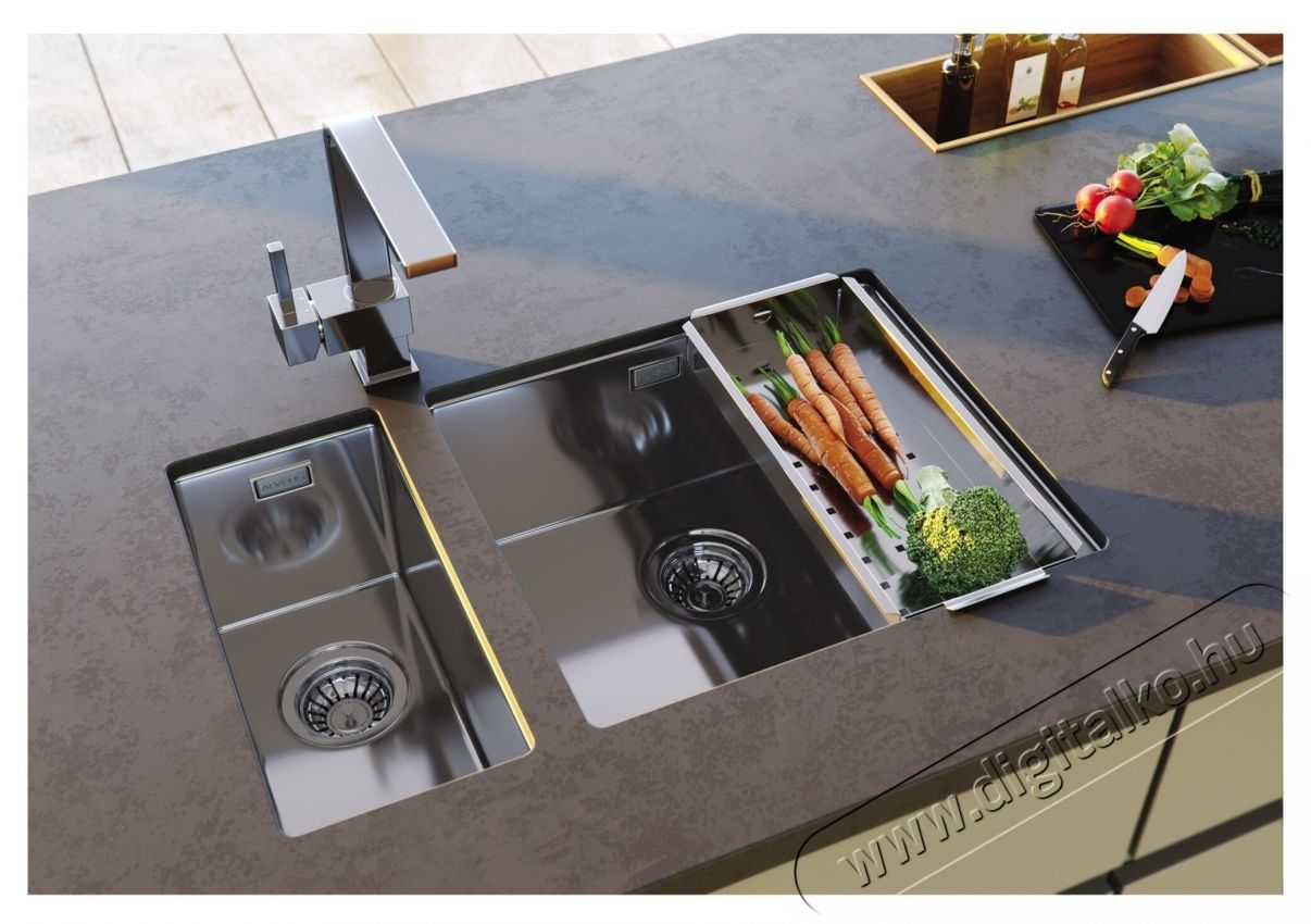 Alveus Laguna konyhai csaptelep, magasan forg&oacute; kifoly&oacute;, ker&aacute;miapatron, kr&oacute;m Konyhai term&eacute;kek - Mosogat&oacute; - Mosogat&oacute; csaptelep - 535961