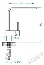 Alveus Laguna konyhai csaptelep, magasan forg&oacute; kifoly&oacute;, ker&aacute;miapatron, kr&oacute;m Konyhai term&eacute;kek - Mosogat&oacute; - Mosogat&oacute; csaptelep - 535961
