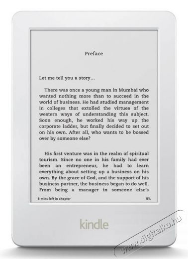 Amazon Kindle 8 Touch fehér E-book olvasó Újdonságok - Új termékek - 334068