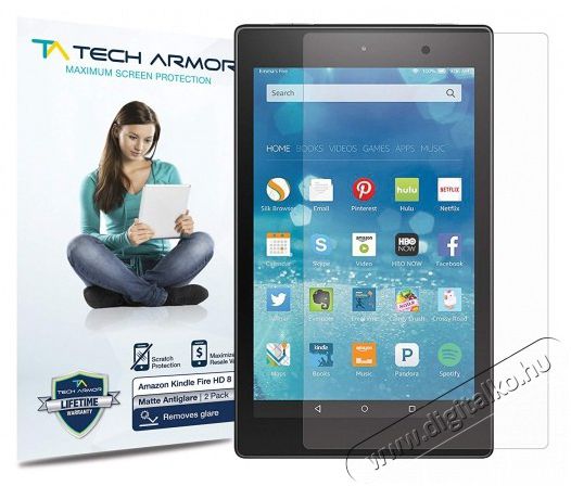 Amazon EBOOK Kindle Fire 8HD kijelzővédő fólia Mobil / Kommunikáció / Smart - Tablet / E-book kiegészítő, tok - Védő fólia - 380694