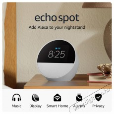 Amazon Echo Spot Glacier White Háztartás / Otthon / Kültér - Okos otthon - Kiegészítő - 508025