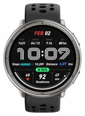 Amazfit Active 2 fekete szilikon sz&iacute;jas okos&oacute;ra Mobil / Kommunik&aacute;ci&oacute; / Smart - Okos eszk&ouml;z - Okos&oacute;ra - 514173