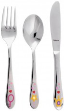 Amefa Gyerek evőeszköz készlet 3db Princess Konyhai termékek - Étkészlet - Evőeszköz készlet - 526826