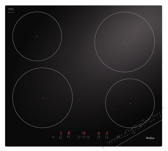 Amica HI 6140 (23338) indukciós főzőlap Konyhai termékek - Sütő-főzőlap, tűzhely (beépíthető) - Indukciós főzőlap (beépíthető) - 303464