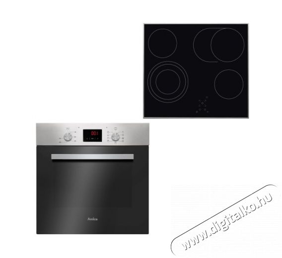 Amica BOC4510 + KMC 743 100E beépíthető szett Konyhai termékek - Sütő-főzőlap, tűzhely (beépíthető) - Sütő-főzőlap szett (beépíthető) - 350509