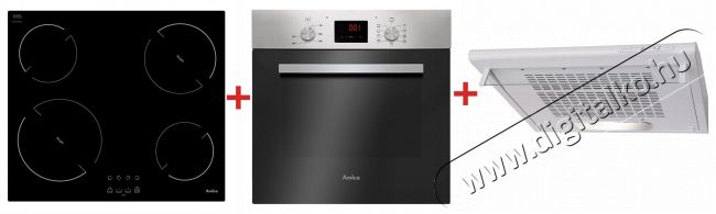 Amica BOC4510 beépíthető sütő + VH6040 kerámia főzőlap + OSC6112I páraelszívó Konyhai termékek - Sütő-főzőlap, tűzhely (beépíthető) - Sütő-főzőlap szett (beépíthető) - 345043