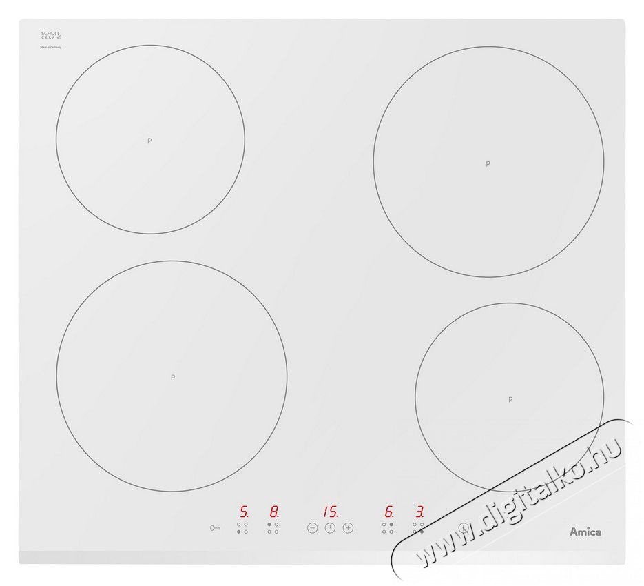 Amica BOF 5541W beépíthető sütő + HI 6140 W indukciós főzőlap Konyhai termékek - Sütő-főzőlap, tűzhely (beépíthető) - Sütő-főzőlap szett (beépíthető) - 350495
