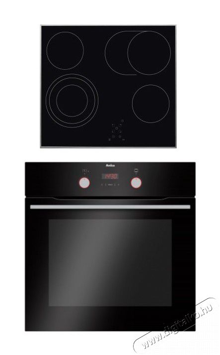 Amica EB7532B + KMC 743 100E beépíthető szett Konyhai termékek - Sütő-főzőlap, tűzhely (beépíthető) - Sütő-főzőlap szett (beépíthető) - 350508