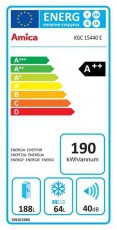 Amica KGC15440E alulfagyasztós hűtőszekrény Konyhai termékek - Hűtő, fagyasztó (szabadonálló) - Alulfagyasztós kombinált hűtő - 318228
