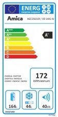 Amica KGC 15631 R felülfagyasztós hűtőszekrény Konyhai termékek - Hűtő, fagyasztó (szabadonálló) - Felülfagyasztós kombinált hűtő - 326980