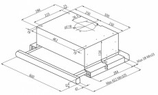 Amica OTS625I páraelszívó Konyhai termékek - Páraelszívó - Beépíthető / kihúzható - 284804