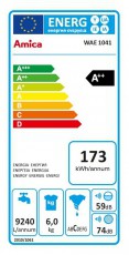 Amica WAE 1041 elöltöltős mosógép Háztartás / Otthon / Kültér - Mosógép / szárítógép - Elöltöltős normál (60cm-ig) mosógép - 341207