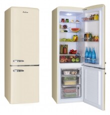 Amica FK2965.3GAA retro alulfagyasztós hűtőszekrény Konyhai termékek - Hűtő, fagyasztó (szabadonálló) - Alulfagyasztós kombinált hűtő - 345079