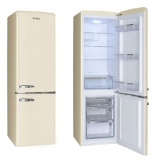 Amica FK2965.3GAA retro alulfagyasztós hűtőszekrény Konyhai termékek - Hűtő, fagyasztó (szabadonálló) - Alulfagyasztós kombinált hűtő - 345079