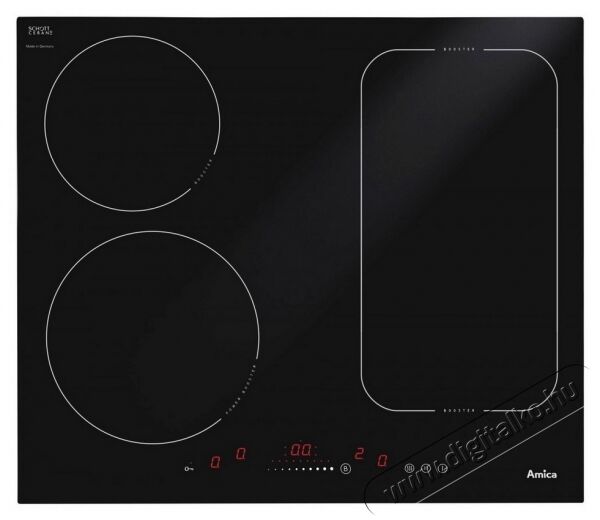 Amica HI6281DI64 indukciós főzőlap Konyhai termékek - Sütő-főzőlap, tűzhely (beépíthető) - Indukciós főzőlap (beépíthető) - 314958