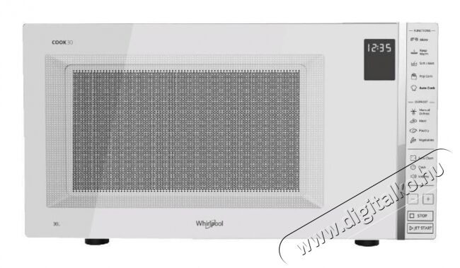Whirlpool MWP 301 W mikrohullámú sütő Konyhai termékek - Mikrohullámú sütő - Mikrohullámú sütő (szabadonálló) - 345057
